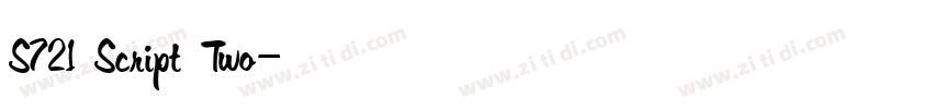 S721 Script Two字体转换 S721 Script Two字体转换